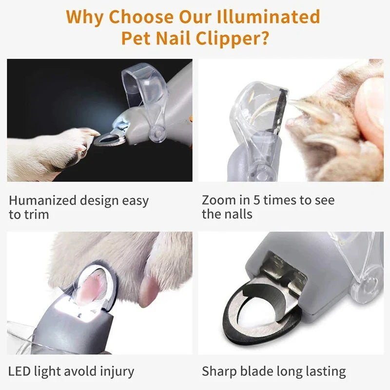SharpLight Precision Pet Nail Clippers